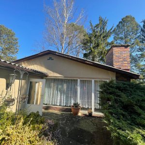 Bungalow mit großen Fensterfronten