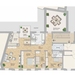 Grundriss WE 30