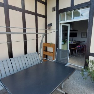 Balkon an der Küche