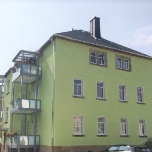 seitliche Hausansicht