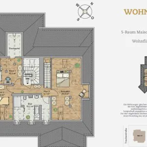 Wohnung17-DG - 5 Zimmer