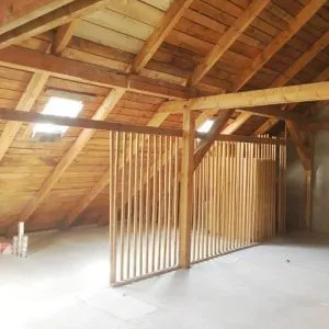 Dachboden mit Kammern